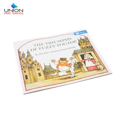China paper & Cardboard Landscape Finish Soft Cover Perfect Binding Fable Parable Story Children's Book Glossy Printing for sale