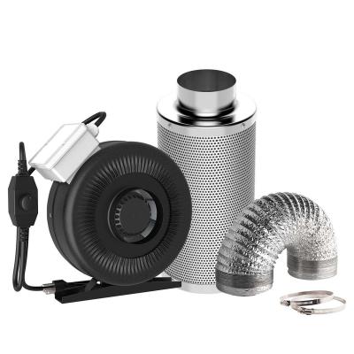 China Exhaust Ventilation 4 Inch 203 CFM Inline Fan with Speed Controller, 4