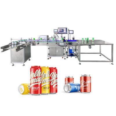 Cina YM515 Macchina automatica di etichettatura di bottiglie di birra in lattina di alluminio basata sulla visione con stampante laser a codice di data in vendita