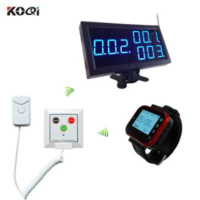 China Ycall Wireless Patient Transmitter System With Display Screen And Watch Wrist Pager Receiver 282*150*34mm for sale