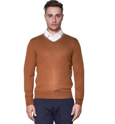 China 2020 Anti-wrinkle customized anti-pilling v-neck sweaters wholesale sweater tops woolen sweater for men for sale