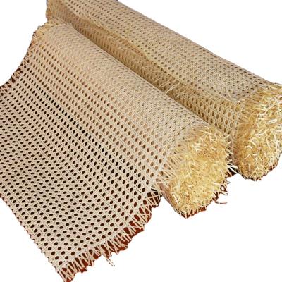 China Modern Rattan Cane Webbing Woven Mesh Webbing 100% Natural Half Bleached for sale