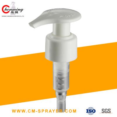 Chine 28/410 Spring Ribbed Lotion Pump Dispenser Black White Lotion Dispenser Pump Head à vendre
