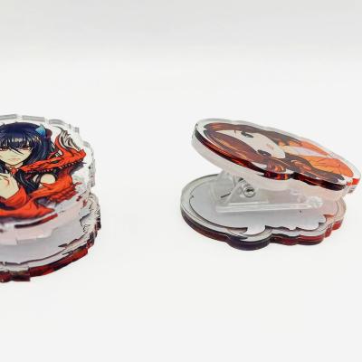 China Promotion Gift Acrylic Paper Clips Custom Design Stationery Cartoon Anime Colorful Acrylic Clips for sale