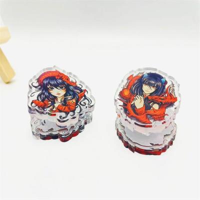 China Promotiom Gift Double-sided cute acrylic bookmarks Cute office stationery Acrylic paper clips for sale