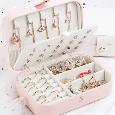 China New Modern Bracelet Display Stands Shelves Rotating Storage Box Ring Jewelry Storage Rack for sale