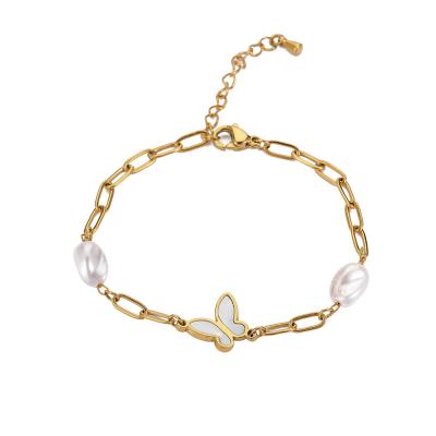 China BOHEMIA 2021 new white shell bracelet irregular pearl bracelet ladies star and moon bracelet party for sale