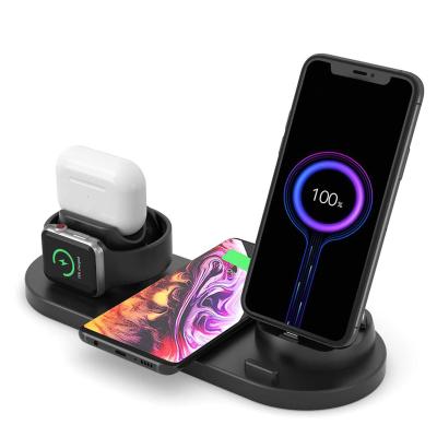 China Portable Usb High Speed Mobile Amazon Success Qi Fast Wireless Charger 3 in 1 Bottom Wireless Charger for Airpods and for iWatch for sale