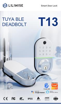 Chine Serrure intelligente de serrures de Liliwise de Deadbolt électronique de Cerraduras Inteligentes Digital à vendre
