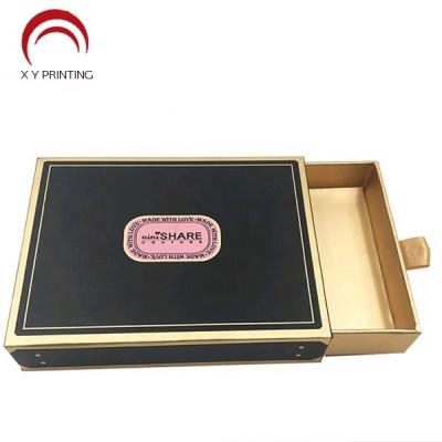 China Recyclable Custom Design High Quality Recyclable Cardboard Drawer Paper Cosmetic Sliding Gift Box for sale