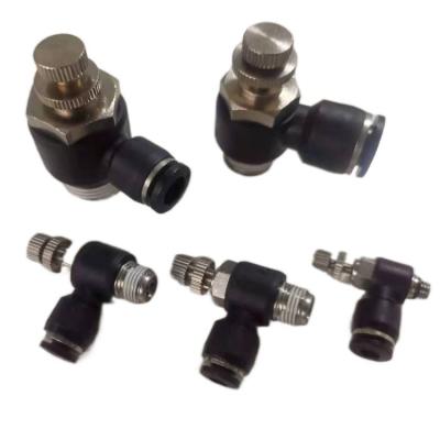 China Industry SL Air Flow Speed Control Valve , Pneumatic SL Air Throttle Valves for sale