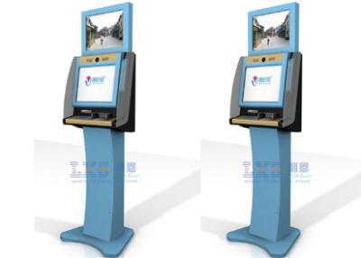 China Verticale filmkaartjeskioskmachine 19 inch scherm multimedia kiosk Te koop
