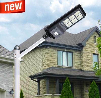 China Super Brightness IP65 Waterproof Outdoor Aluminum Theme Park 60w 120w 200w All In One Solar LED Street Light for sale