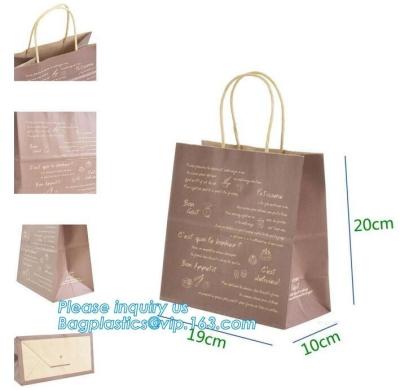 China Embalagem luxuosa personalizada de Eco, empacotamento do saco de papel do presente à venda