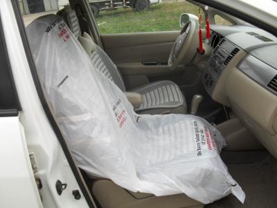China LDPE-Lenkrad-Wegwerfauto-Sitzbezüge/Auto-Fuß-Matte/Gang-Abdeckung zu verkaufen