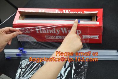 Cina la pellicola trasparente dell'involucro di plastica, involucro della pellicola trasparente del PVC per alimento, PVC che avvolge il silicone del film aderisce bande dell'involucro degli strizzacervelli dell'involucro, BAGPLAST in vendita