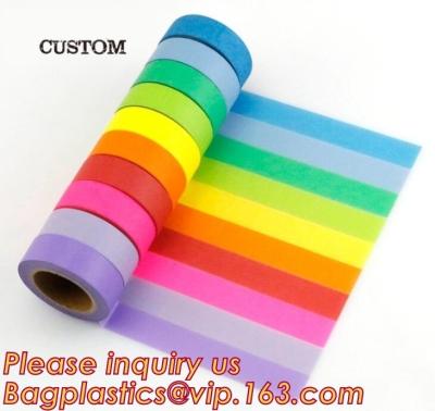 China La piña del color del diseño clasificó la cinta de Washi de la prenda impermeable del modelo para el arte de los niños en venta