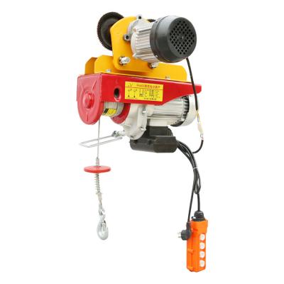 China Building Material Shops Mini Motor Electric Hoist 100kg Wire Rope Lifting Electric Hoist for sale