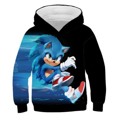 China New Anti-shrink Sweatshirts For Boy Children's Sweatshirt Kids Clothes Hoodies Sonic Cartoon Image Baby Boy for sale