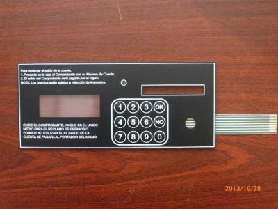 China As chaves de borracha gravadas conduziram o teclado tátil do interruptor de membrana, umidade - prova à venda