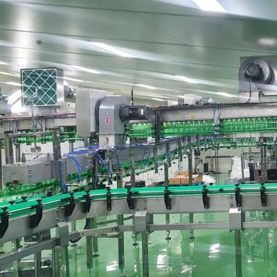 China Heat Resistant High Speed Production Line Empty Plastic Feed Beverage Pet Bottle Blow Air Conveyor Conveyor System for sale