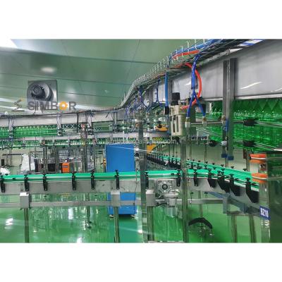 China Heat Resistant High Speed Plastic Empty Bottling Line Air Blow Feed Vacuum Bottles Air Conveyor Water Juice Cola PET Bottle Filling Carrier for sale