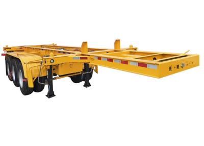 China 30 Ton Skeleton Semi Trailer 20Ft 40Ft Tipping Skel Trailer for sale