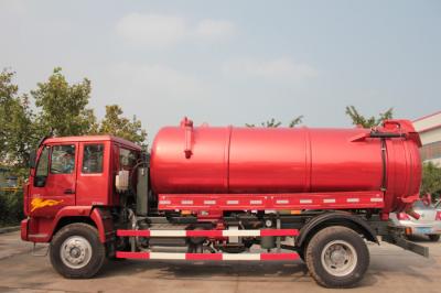 China Velocidad 500r/larga vida mínima de la bomba del camión del retiro del camión de la succión de las aguas residuales del EURO II 6m3 290hp Howo en venta