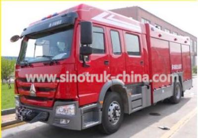 Cina camion dei vigili del fuoco di salvataggio del motore 400HP con il serbatoio di acqua e gli idranti di capacità di 8 tonnellate in vendita