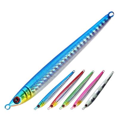 China Alloy 10g 17g 28g 40g 60g 80g 100g Saltwater Vertical Jigs Lead Speed Fishing Baitcasting Lures Swim Jigs For Tuna Yellowtail for sale