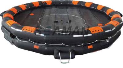 China 50 / 100 Person Open Reversible Inflatable Life Raft / Marine Life Raft for sale