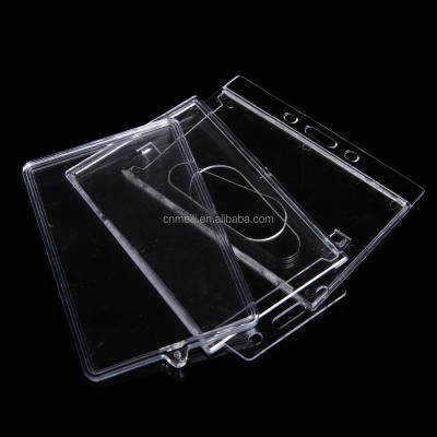 China Bud High quality id badge/acrylic hard plastic card holders business card holder/id for sale