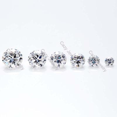 China Fire Cazy Jewelry Natural Loose Diamonds 1ct 0.5ct 3ct VVS Round Cut Diamonds 1ct 0.5ct 3ct VVS Color Set Or Polished Loose Diamonds Gemstone for sale