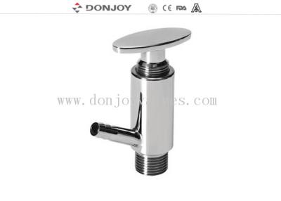 China Manual Sanitary Sample Valve Thread Connection Ra≤0.8μm / Ra≤0.5μm for sale