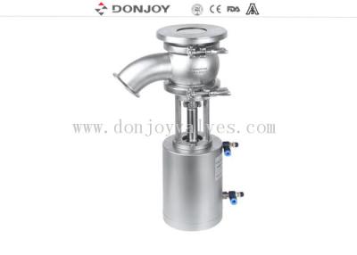 China DN50 Pneumatic Tank Bottom Valve High Performance With 90° Elbow for sale