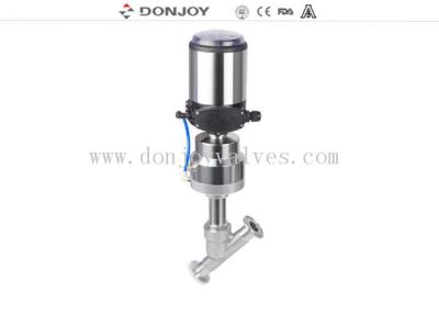 China SS316L Regulating control Pneumatic angle seat valve with Tri clamp for sale