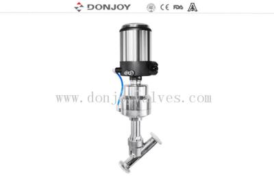 China DN50 SS316L Pnuematic Angle Seat Valve with IL TOP for regulating for sale