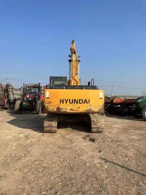 China Excavadora Hyundai usada Motor Mitsubishi 6800 mm Profundidade máxima de escavação 600 mm Faixa à venda