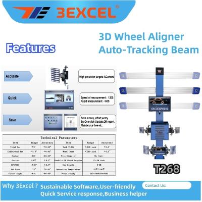 China Turntables Auto Trucking Beam T268 3d Wheel Alignment for sale
