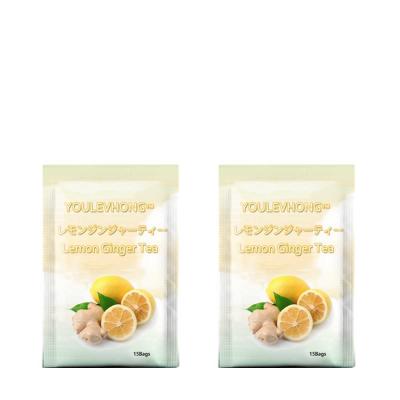China Organic Lemon Ginger Tea Bags For Immune Support And Digestion Beauty Natural Detox Herbal Tea for sale