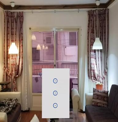 Cina Glomarket Zigbee Us Standard Smart Life Tuya App Control Touch Panel Smart Curtain Switch Smart Home System in vendita