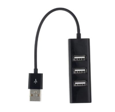 China Wholesale High Quality Factory Price 4-Port USB 2.0 Splitter Hub Adapter Mini Hi-Speed 4 Ports Hi-Speed USB 4 HUB 4port For PC Computer Laptop for sale