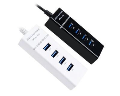 China 4 Ports Wholesale High Speed 4 Ports USB HUB Splitter Expansion Multi USB 3.0 HUB For Desktop PC Laptop USB HUB Adapter for sale