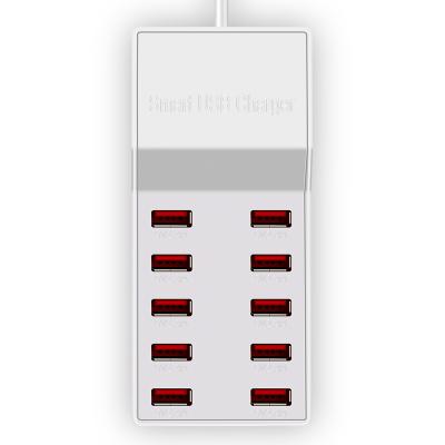 China Universal USB Charger HUB 10Ports US Plug EU UK Plug Wall Socket Dock Extension Power Adapter USB Desktop Charger For Mobile Phone Tablet for sale