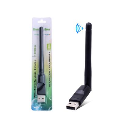 China Mini Laptop PC 150Mbps MT7601 Wireless Network Card wifi adapter usb LAN Wi-Fi Receiver Dongle Antenna 802.11 b/g/n for Windows PC for sale