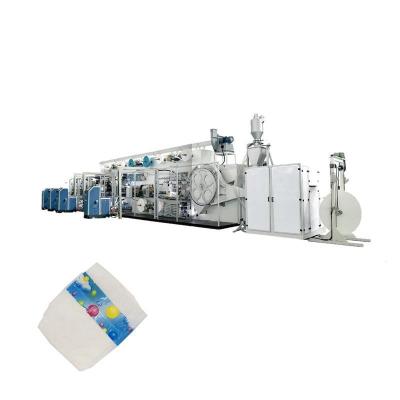 China Professional Small Scale Disposable Nappy Machine With After Sales Service for sale