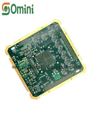 China Fabricación de múltiples capas del PWB del enchufe 6L FR4 de la resina con el oro y el borde de la inmersión plateados en venta