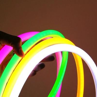 Китай 220V 110V RGB Круглый светодиодный неонный трубный свет 14MM 16MM 18MM 20MM 22MM 360 градусов LED Neon Flex продается