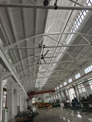 China 24Feet HVLS Industrial Ceiling Fans For Metro Station Single / Three Phase for sale