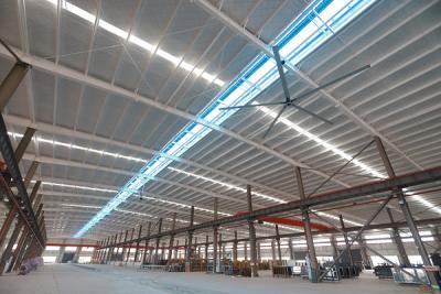 China Large 24ft HVLS Fan PMSM HVLS Fan Hanging Installation For Commercial Places for sale
